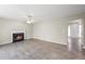 Living room with wood floors and fireplace at 300 Radner Run, Lawrenceville, GA 30043
