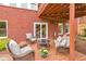 Cozy backyard patio featuring outdoor seating and a view of the well-maintained backyard at 3311 Keenland Rd, Marietta, GA 30062