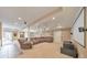 Finished basement featuring a seating area and a home theatre set up at 3311 Keenland Rd, Marietta, GA 30062