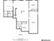 First floor plan displaying Gathering room, bedrooms, bathrooms, closets and storage areas, and stairwell at 3311 Keenland Rd, Marietta, GA 30062