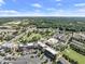 Picturesque aerial view of a vibrant commercial area with beautifully landscaped parks and bustling streets at 3932 Boston Common St, Suwanee, GA 30024