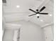 Close-up on coffered ceiling with black ceiling fan at 3932 Boston Common St, Suwanee, GA 30024