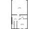 First floor plan displaying garage, bathroom, hall and bedroom at 3932 Boston Common St, Suwanee, GA 30024