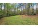Secluded, grassy backyard with mature trees providing ample shade and privacy at 1200 Izod Ct, Lawrenceville, GA 30044
