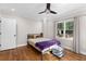 Bright bedroom with hardwood flooring, ceiling fan, and natural light at 1326 Metropolitan Se Ave, Atlanta, GA 30316