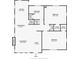 Layout of a single-story home with living room, dining room, kitchen, bedrooms, bathroom, and foyer at 1326 Metropolitan Se Ave, Atlanta, GA 30316