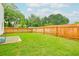 Spacious backyard features a lush lawn and a privacy fence at 90 Cerro St, Atlanta, GA 30314