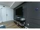 Nicely decorated living room has wood floors, a modern decor, and neutral paint at 90 Cerro St, Atlanta, GA 30314