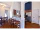 Eat-in kitchen featuring stainless steel appliances, granite countertops, and a breakfast bar at 2171 W Village Se Ln, Smyrna, GA 30080