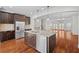 Bright kitchen with a large island, stainless steel appliances, and an open layout at 2171 W Village Se Ln, Smyrna, GA 30080