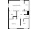 Floor plan highlighting primary bedroom with walk-in closet, bathroom, and bedroom at 2637 Crestdale Se Cir, Atlanta, GA 30316