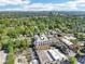 Aerial view of the townhome community with city skyline in the distance at 443 Plateau Nw Pl, Atlanta, GA 30309
