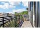 A balcony view framed by black metal railings at 443 Plateau Nw Pl, Atlanta, GA 30309