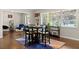 Dining area with hardwood floors and view to outside at 1618 Cooper Lake Se Rd, Smyrna, GA 30082