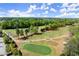 Scenic golf course view displaying manicured greens, trees, and driving golf carts at 404 Prague Way, Hampton, GA 30228