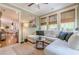 Inviting sunroom featuring a comfortable sectional sofa and large windows with natural light at 498 Trip St, Grayson, GA 30017