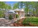 Elegant brick home with manicured landscaping, circular driveway, and attached garage at 2000 Old Dominion Rd, Atlanta, GA 30350