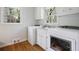 Functional laundry room with white washer and dryer, cabinets, and sink at 2000 Old Dominion Rd, Atlanta, GA 30350