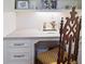 Cozy home office featuring custom cabinets, a desk, and ample storage space at 2000 Old Dominion Rd, Atlanta, GA 30350