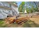 Spacious backyard deck with built-in steps, ideal for outdoor living at 1226 Haven Brook Ne Way, Brookhaven, GA 30319