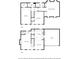 Detailed floor plan showcasing the layout of the home's two floors at 1226 Haven Brook Ne Way, Brookhaven, GA 30319