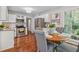 Breakfast nook with a view to the backyard, and stainless steel appliances at 5245 Cherry Hill Ln, Powder Springs, GA 30127
