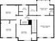Second floor layout includes bedrooms, bathrooms, walk-in closet, and a convenient laundry area at 1420 Midland Way, Lawrenceville, GA 30043
