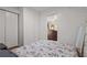 Bright bedroom with white walls and closet, showcasing the home's simple style at 2383 Baker Nw Rd, Atlanta, GA 30318