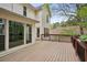 A spacious wooden back deck at 4284 Windy Gap Nw Ct, Kennesaw, GA 30144