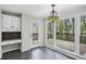 The dining area with views of the deck at 4284 Windy Gap Nw Ct, Kennesaw, GA 30144