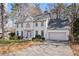 Charming two-story home with white brick exterior, well-manicured landscaping, and a spacious driveway at 2125 Fairfax Dr, Alpharetta, GA 30009