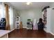 Cozy room with hardwood floors, natural light, and ample storage shelves at 4699 Ballew Dr, Powder Springs, GA 30127