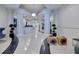 Opulent building lobby with elegant columns, modern decor, and a terrazzo floor at 860 Peachtree Ne St # 1010, Atlanta, GA 30308