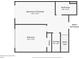 Basement floorplan that shows finished basement, bathroom, bedroom, closet and storage at 1960 Dakota Nw Dr, Acworth, GA 30101