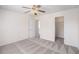 Bedroom featuring a ceiling fan, closet and access to other rooms at 1960 Dakota Nw Dr, Acworth, GA 30101