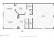 First floor plan featuring the dining room, kitchen, bathroom, living room, foyer, and garage at 1960 Dakota Nw Dr, Acworth, GA 30101