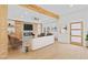 Bright and modern living room featuring hardwood floors, a fireplace, and stylish furnishings at 2166 Belvedere Sw Ave, Atlanta, GA 30311