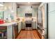 Modern kitchen with stainless steel appliances, countertops, and updated cabinetry at 978 North Ne Ave # 207, Atlanta, GA 30306