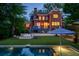 Inviting backyard with pool, outdoor seating and play area, creating a perfect oasis for relaxation and entertainment at 1116 Dan Johnson Ne Rd, Atlanta, GA 30307