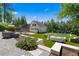 Relaxing backyard features a pool, outdoor furniture, trampoline, and detached garage at 1116 Dan Johnson Ne Rd, Atlanta, GA 30307