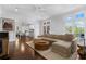 Bright living room with French doors, hardwood floors, and comfortable seating at 1116 Dan Johnson Ne Rd, Atlanta, GA 30307