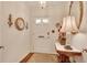 Charming entryway featuring a patterned rug, elegant mirror, and decorative accents at 1826 Bedfordshire Ct, Decatur, GA 30033
