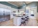 Modern kitchen with stainless steel appliances, updated cabinetry, kitchen island and sleek countertops at 3593 Hemphill St, Atlanta, GA 30337