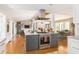 Modern kitchen with a central island, stainless steel appliances and an open layout at 2590 Hawthorne Ne Pl, Atlanta, GA 30345
