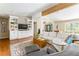 Comfortable living room with built-in shelving, modern decor, and a cozy seating area at 2590 Hawthorne Ne Pl, Atlanta, GA 30345