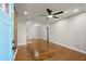 Spacious living room featuring hardwood floors and neutral wall colors at 3460 Fairlane Dr, Atlanta, GA 30331