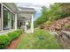 Backyard featuring a built-in stainless steel grill, covered patio, and landscaped yard at 4025 Connolly Ct, Roswell, GA 30075