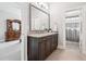 Bathroom with double vanity and granite countertops at 4025 Connolly Ct, Roswell, GA 30075