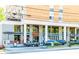 Close up on commercial area in the condo building, with restaurants and shops at 2285 Peachtree Ne Rd # 604, Atlanta, GA 30309
