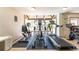 Bright gym featuring a variety of cardio machines, including a treadmill, elliptical, and stationary bike at 2285 Peachtree Ne Rd # 604, Atlanta, GA 30309